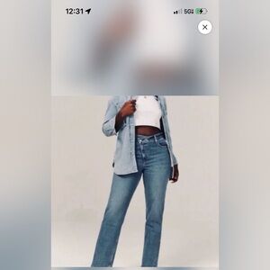 Abercrombie Fitch Dad fit cross over jeans 29/8 Reg